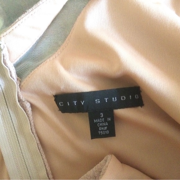 City Studio Blush Glitter Dress - Picture 3 of 3